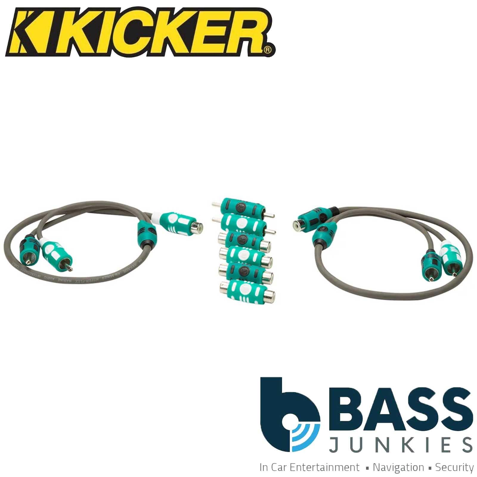 Kicker 47KMIY - Marine RCA Y Splitter Cable Adapter OFC 2 Channel