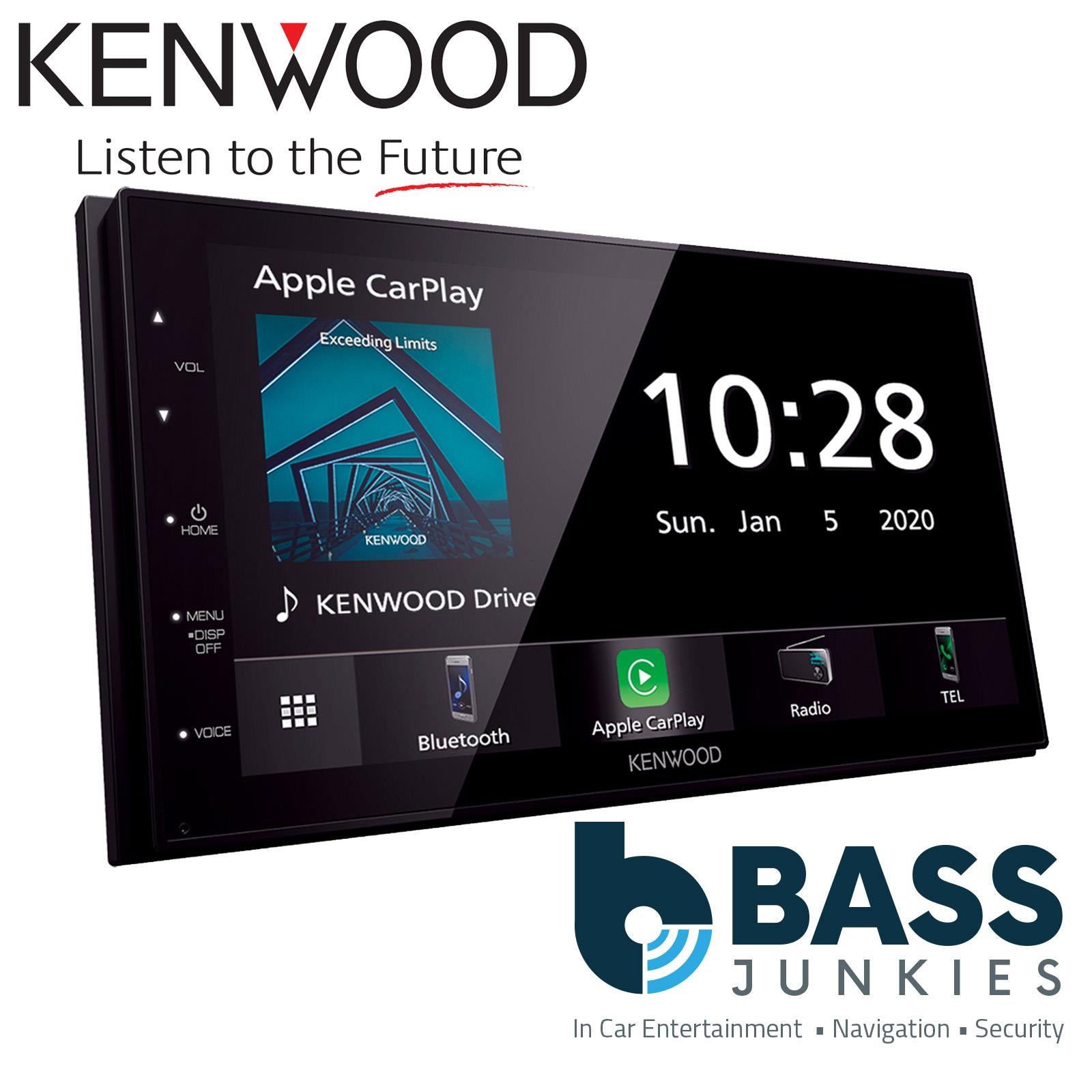 Kenwood DMX5020BTS - 6.8" CarPlay Android Mirroring Bluetooth Car Stereo Screen