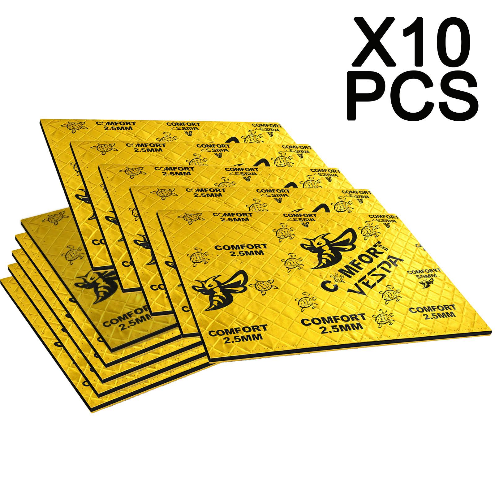 Comfort Vespa - 10 Sheets 2.5mm 500x700mm Sound Deadening Mat Kit