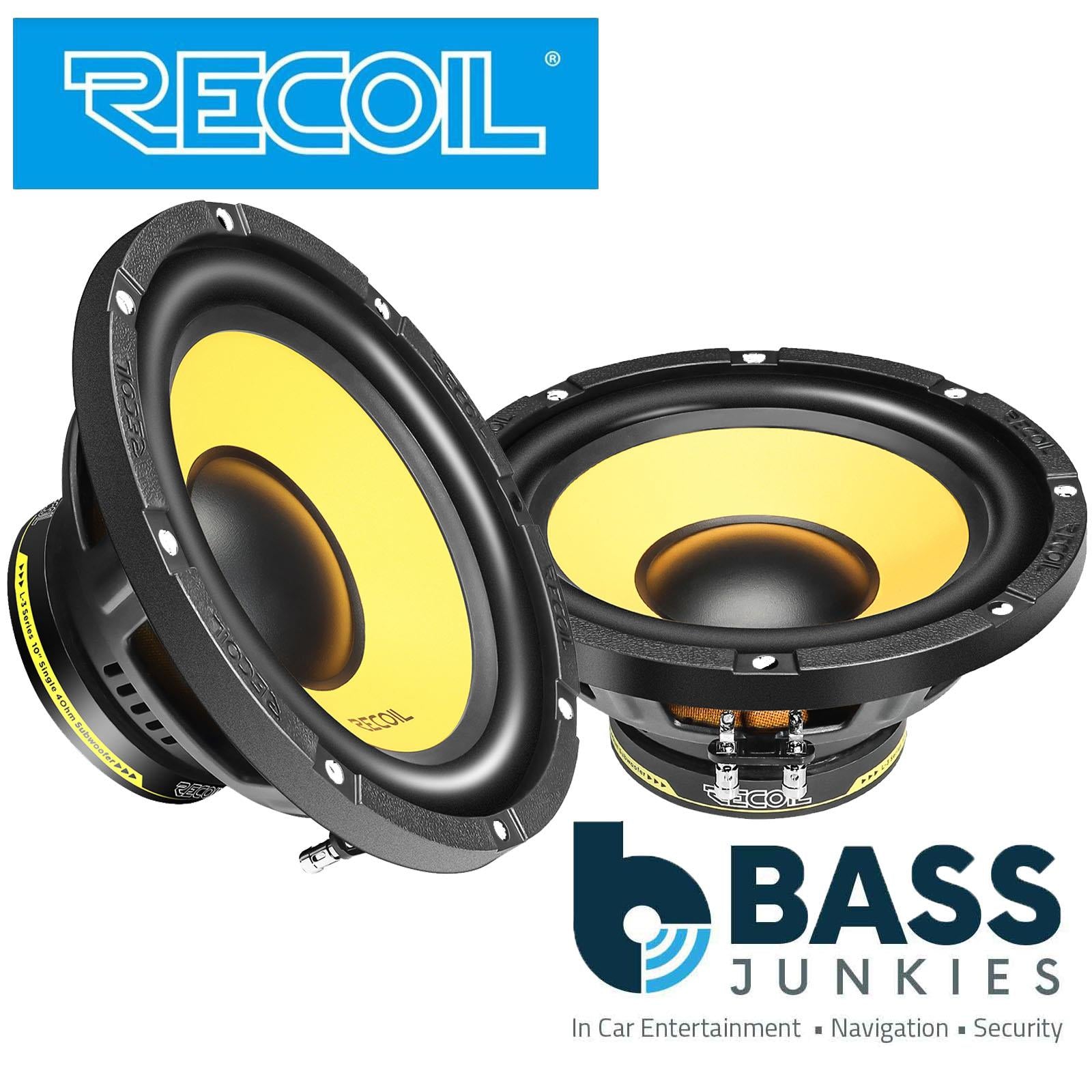 Recoil LW10S4 - 200 Watts 10" 25cm Single Voice Coil 4-Ohm Car Sub Subwoofer