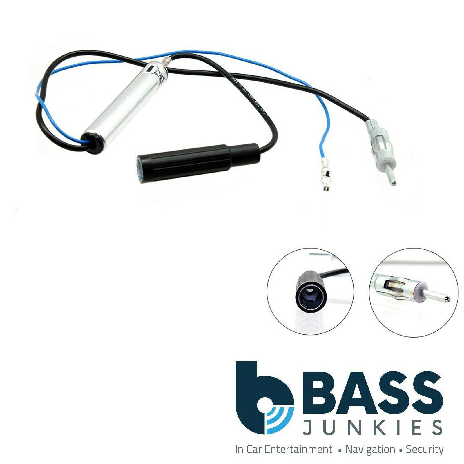 CT27AA81 Female To Male Voltage Dropper Car Stereo Antenna Adapter Signal Boost