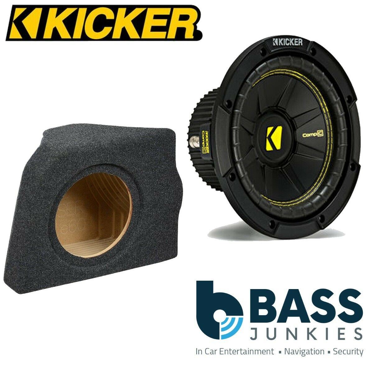 BMW 5-Series (E60) 2003-2010 Kicker CWCS104 - CompC 10" 25cm 500 Watts Car Subwoofer Custom Bass Box Kit