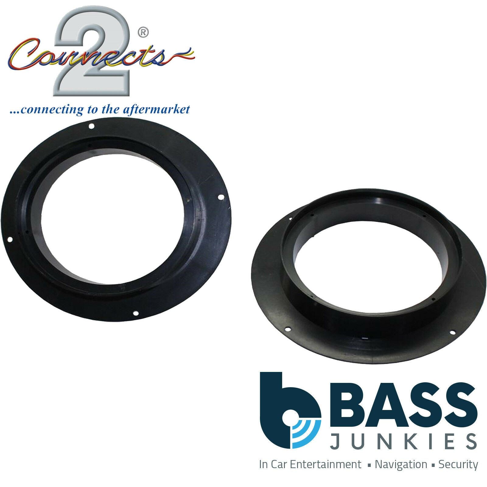 Connects2 CT25ST07 - Seat Leon 5F 2013 Onwards 165mm 6.5" Front Door Speaker Adapter Brackets