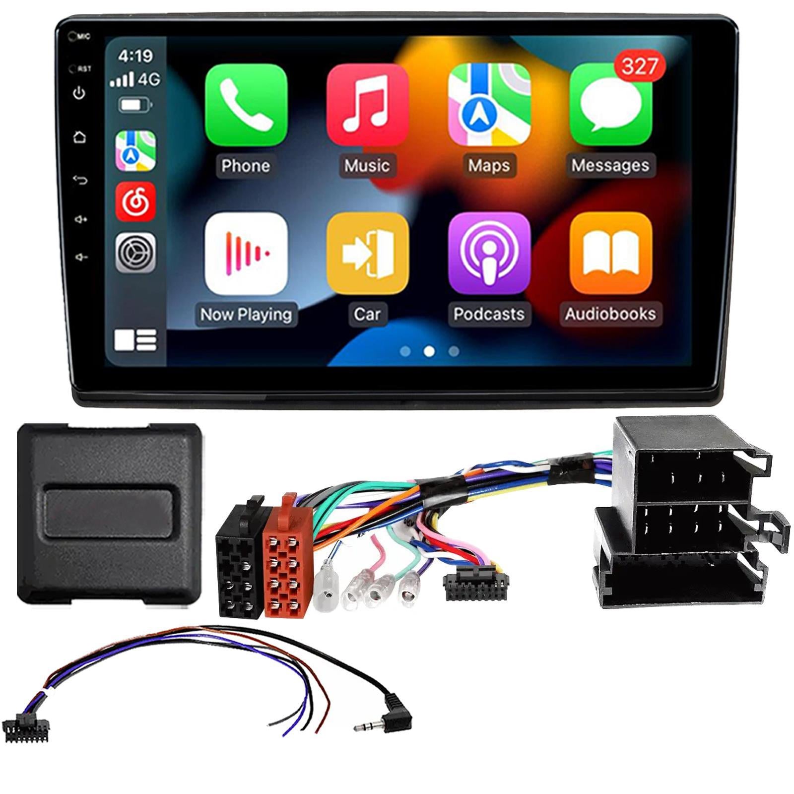 UPGRADED 9" CarPlay Android Car Stereo Kit For Nemo Bipper Fiorino Qubo 2008 Onwards