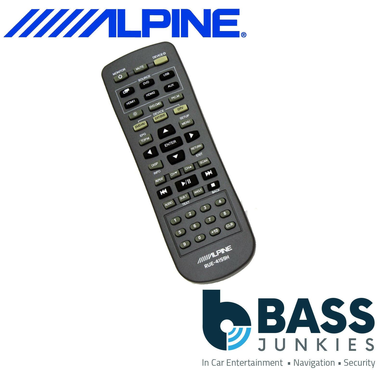 Alpine PKG-RSE3HDMI 10.1" Overhead Monitor with DVD Player and HDMI Input
