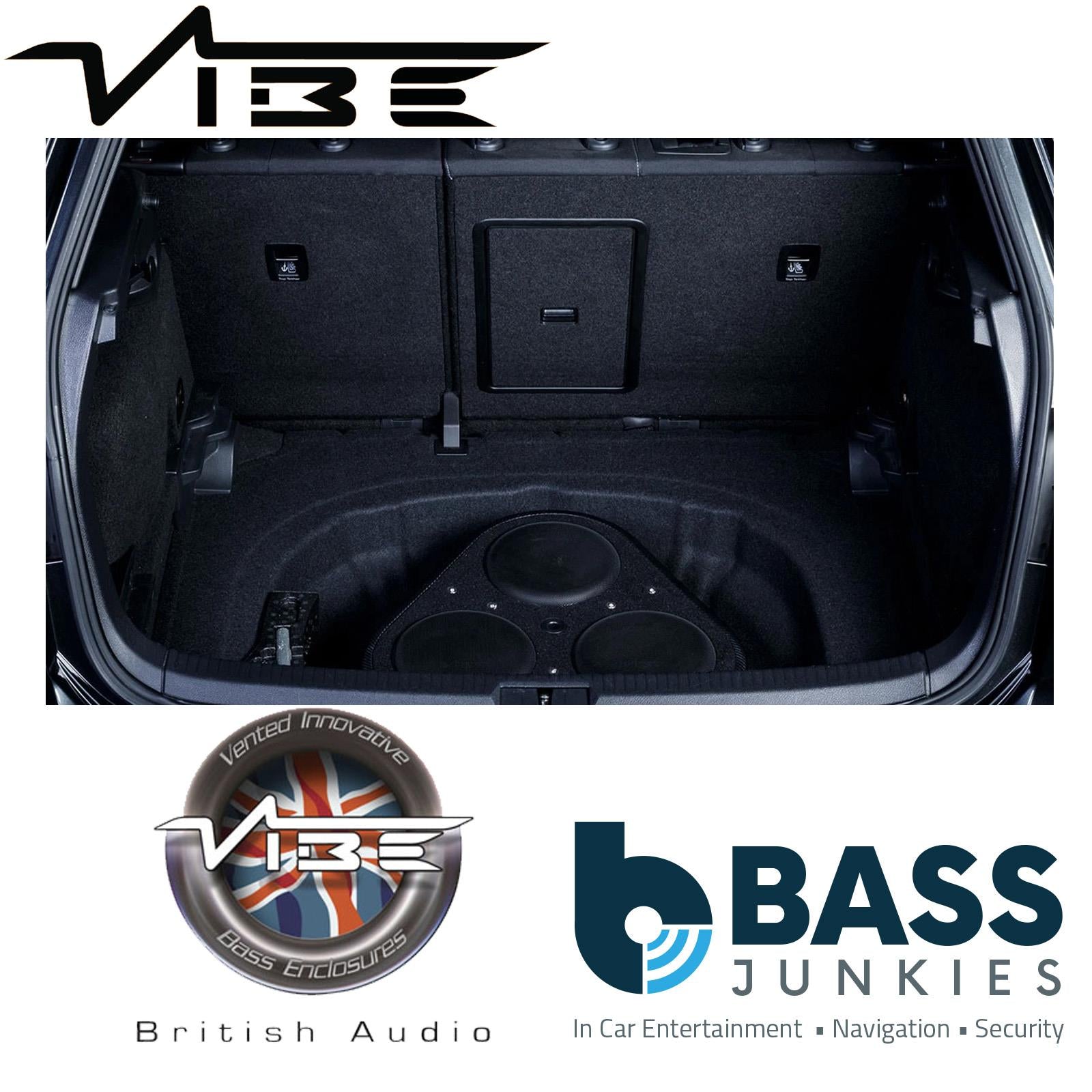 Vibe BLACKAIRP8-V6 8" 1500 Watts Passive Car Sub Bass Box & Vibe Powerbox Amplifier With Amp Kit