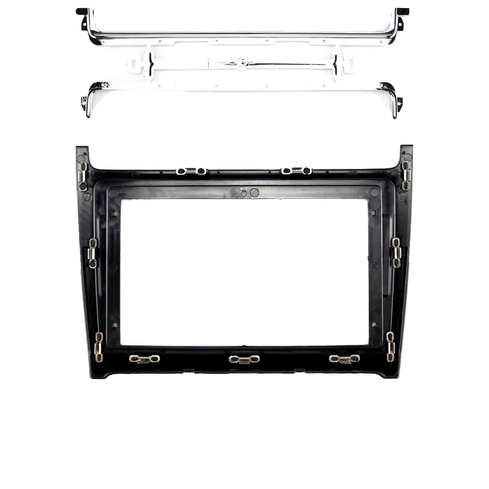 For Volkswagen Polo Black 2014On Fascia Panel Interface For 9" Android Car Radio