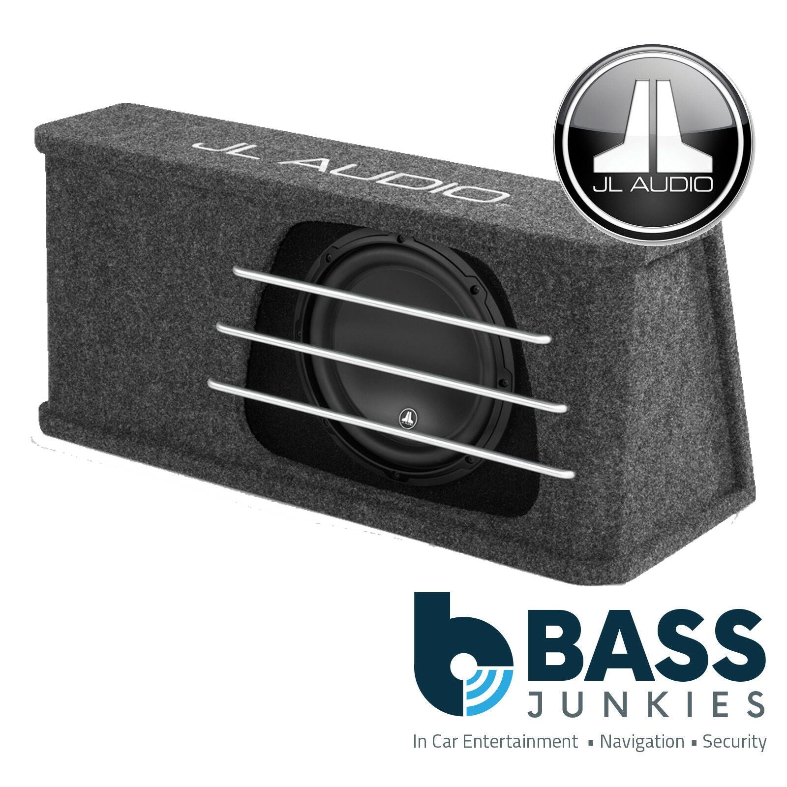 JL Audio HO110RG-W3V3 HO Wedge Ported Enclosure w/ Single 10W3v3-4 Driver