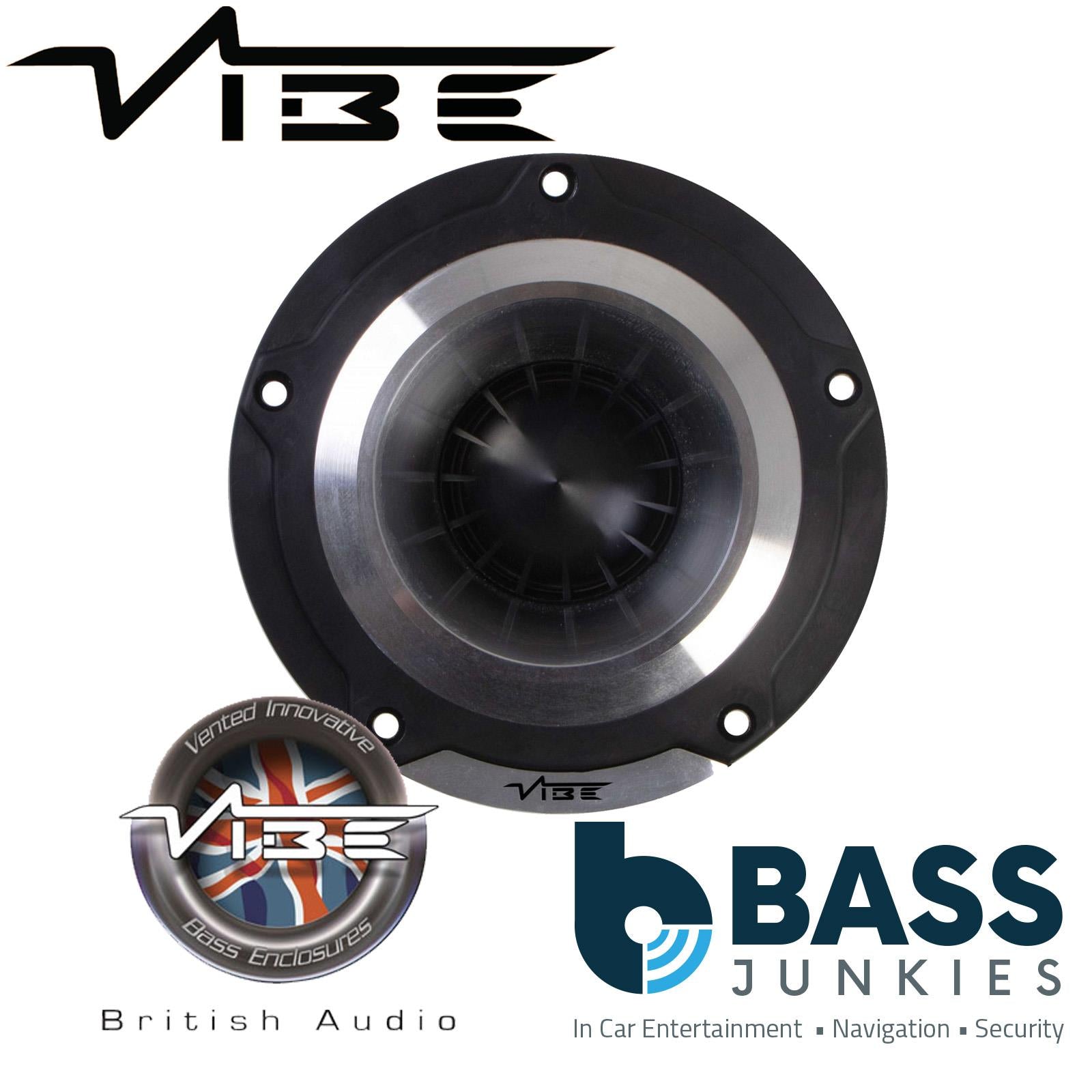 Vibe BLACKAIRPRO4.5T-V0 4.5" 510 Watt BlackAir Car Pro Audio Bullet Tweeter PAIR