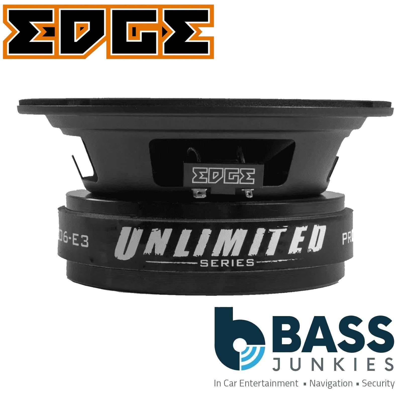 EDGE EDUPRO6-E3 - 1600 Watts 16.5cm 6.5 Inch Pro Car Audio Midrange Speakers PAIR