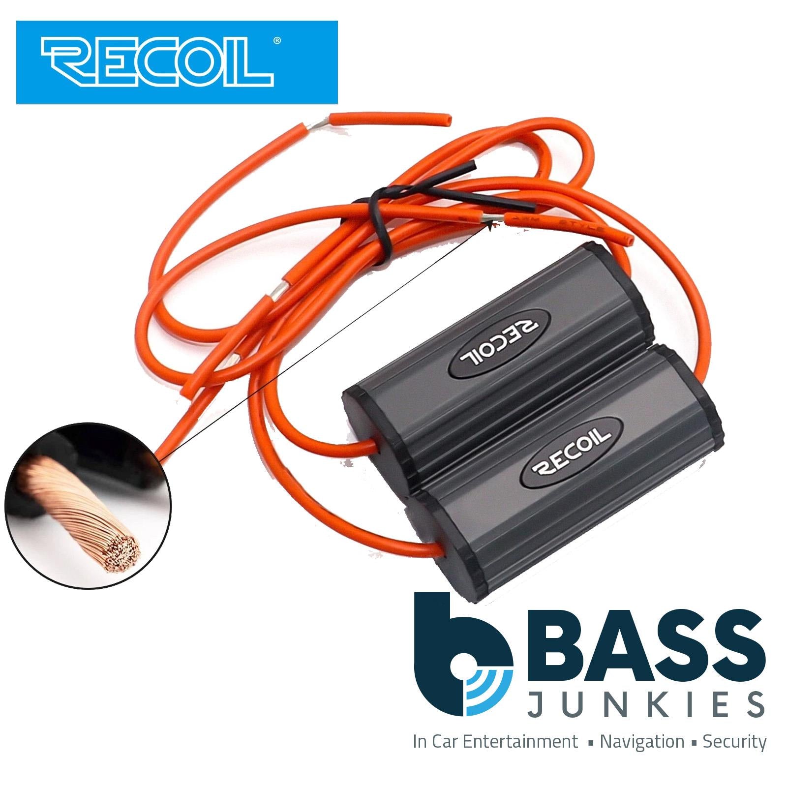 RECOIL BB-4 - 0-1.2kHz Bass Blockers Designed to Protect 4 Inch 10cm Car Speakers