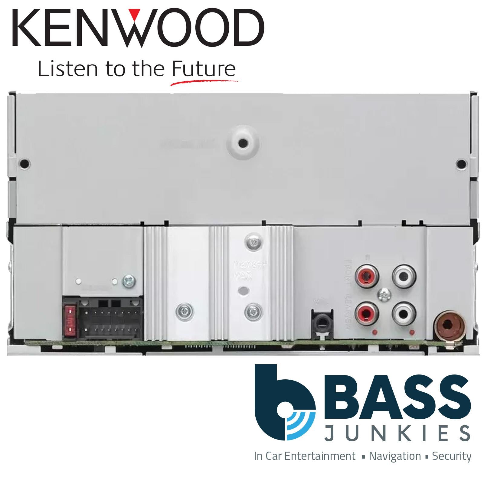 Kenwood DPX-M3300BT Mechless Double Din Bluetooth USB iPhone Android Car Stereo