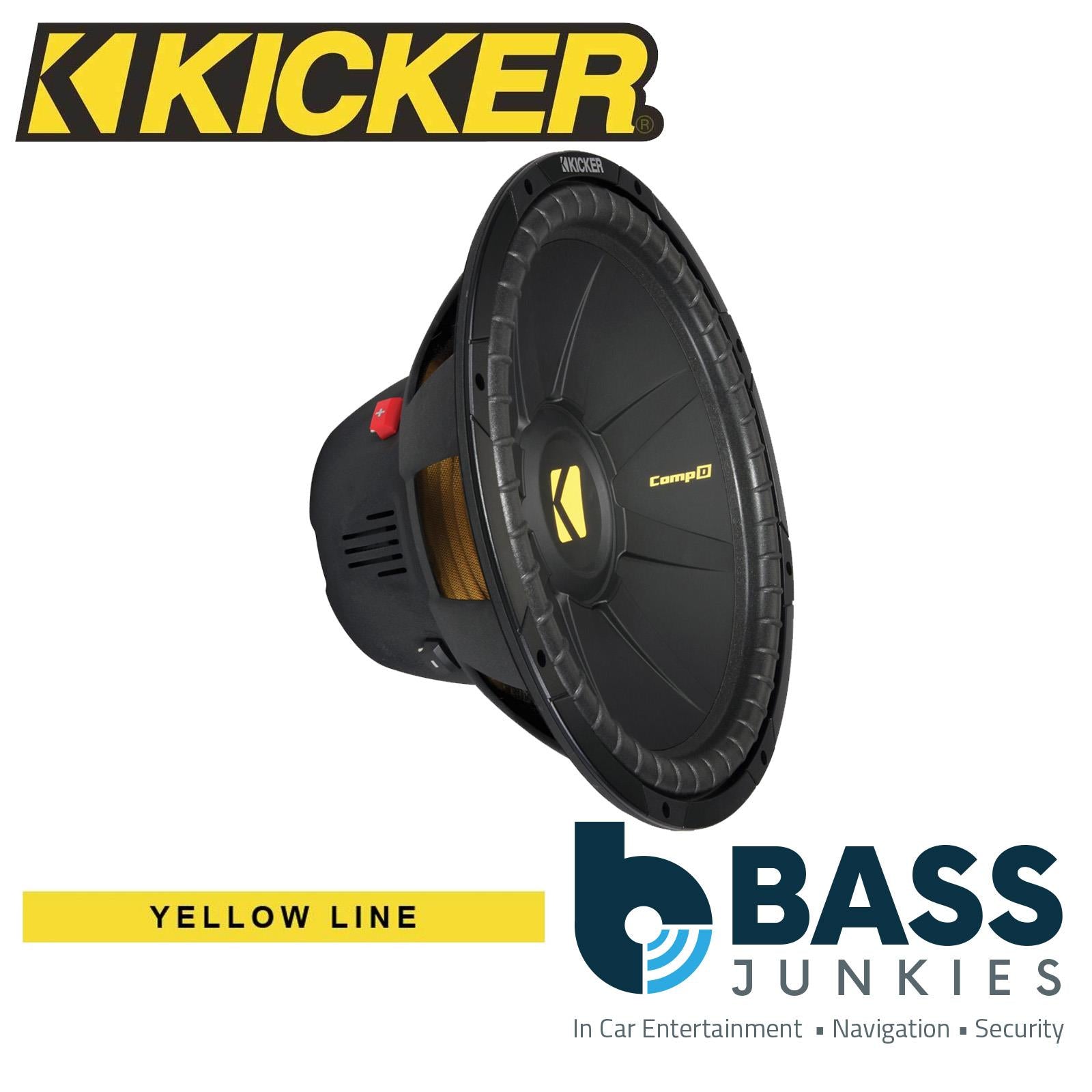 Kicker CWD154 - CompC 15" 600 Watts 4 Ohm Dual Voice Coil DVC Car Subwoofer