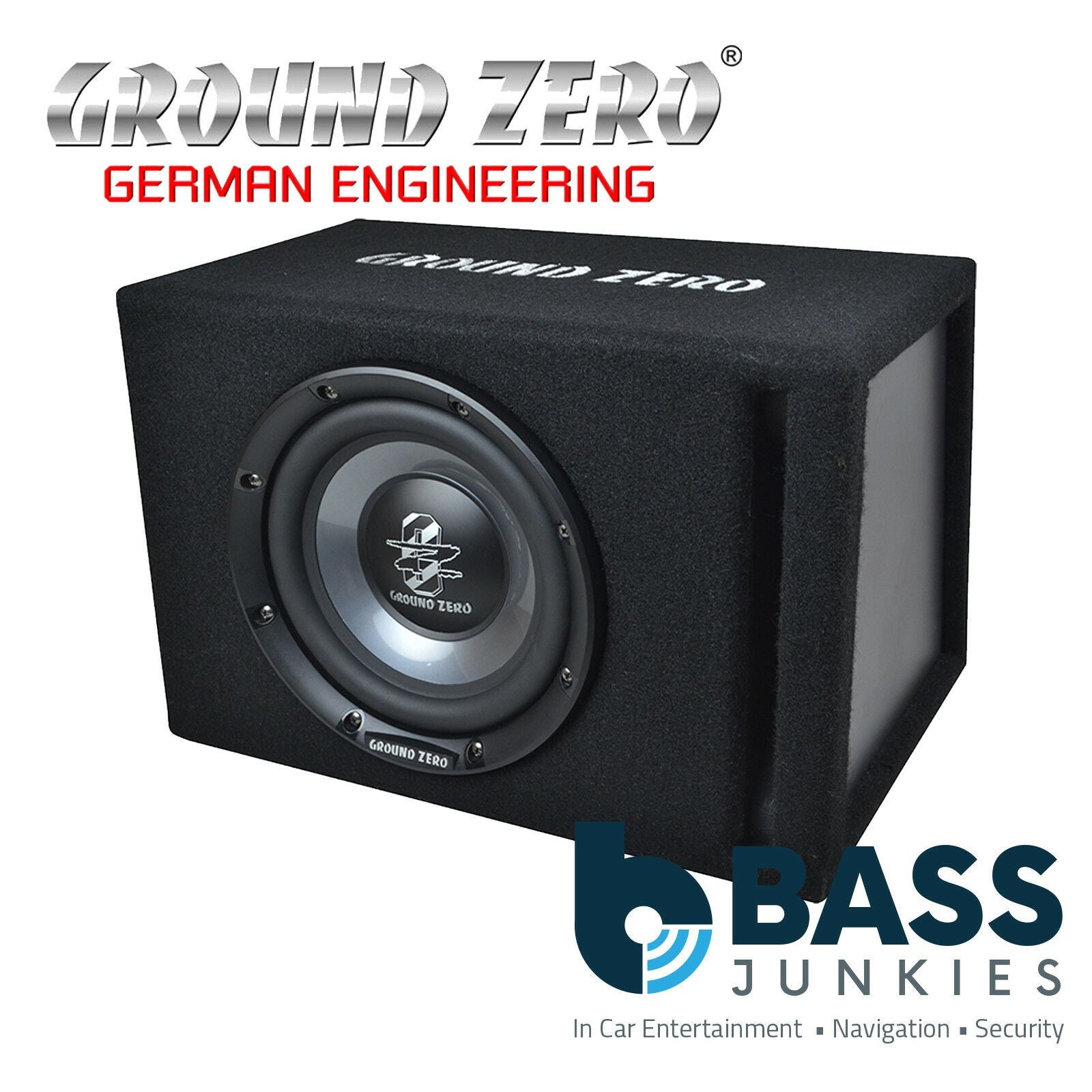 Ground Zero GZIB 200XBR - 8" Inch 20cm 150 Watts 4 Ohm Passive Car Sub Subwoofer Bass Enclosure Box