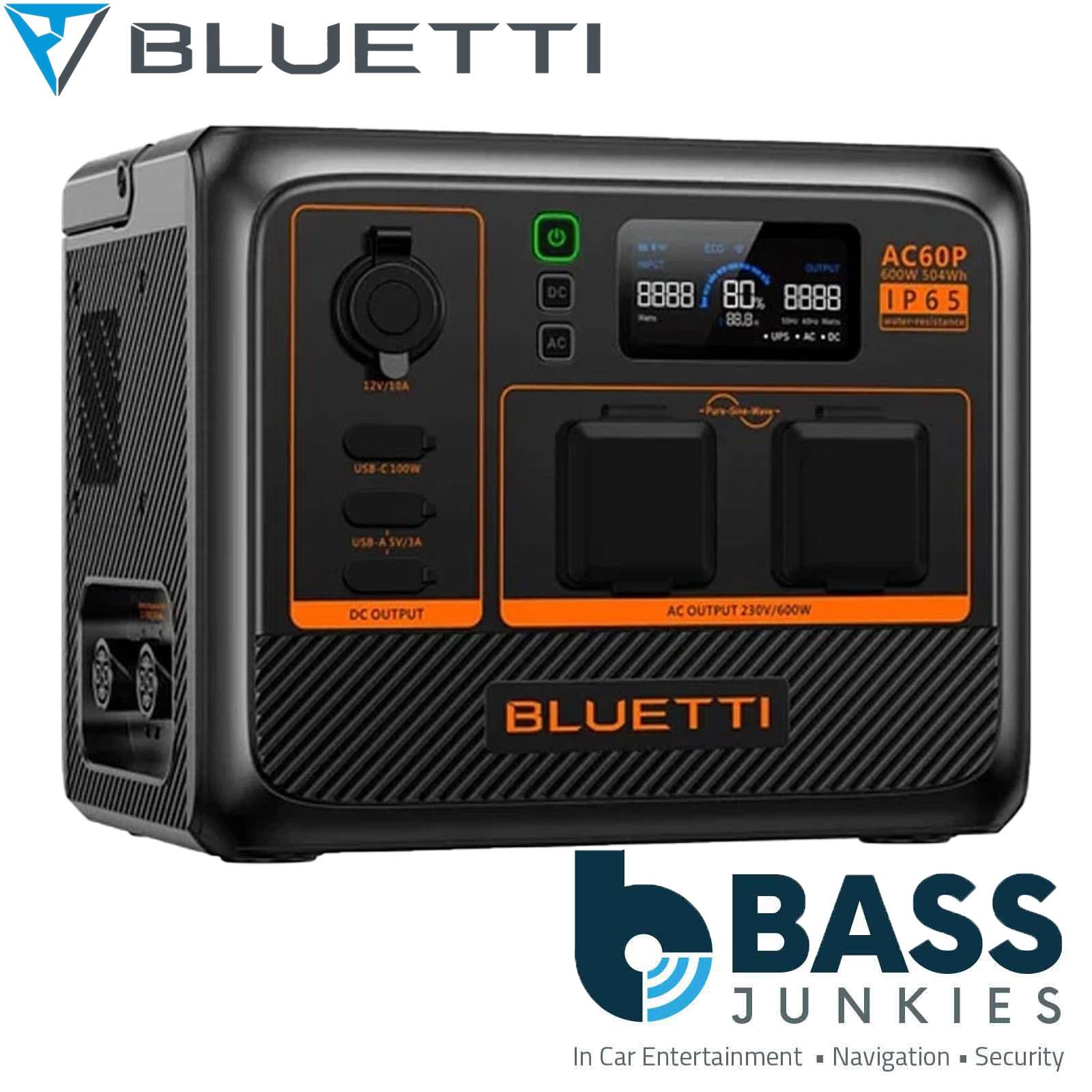 BLUETTI AC60P - 504Wh 600w Portable Battery Power Station LiFePO4