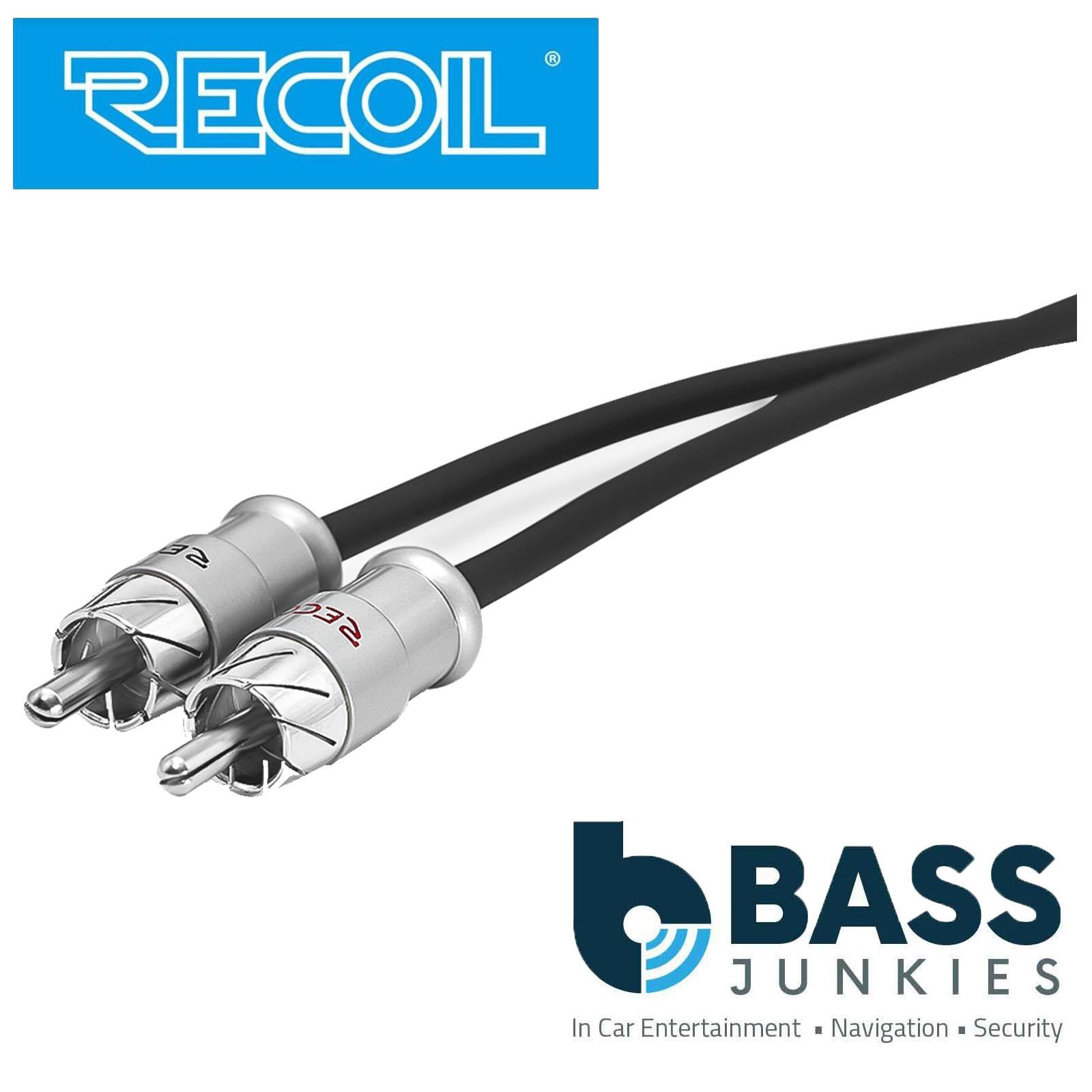 Recoil XI212 - 3 Metre Oxygen Free Copper 2-Channel Car Stereo RCA Phono Cable