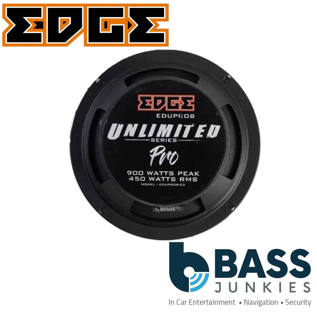 Edge EDUPRO8-E3 - 8 Inch 1800 Watts Pro Audio Bass Midrange Car Speaker Pair