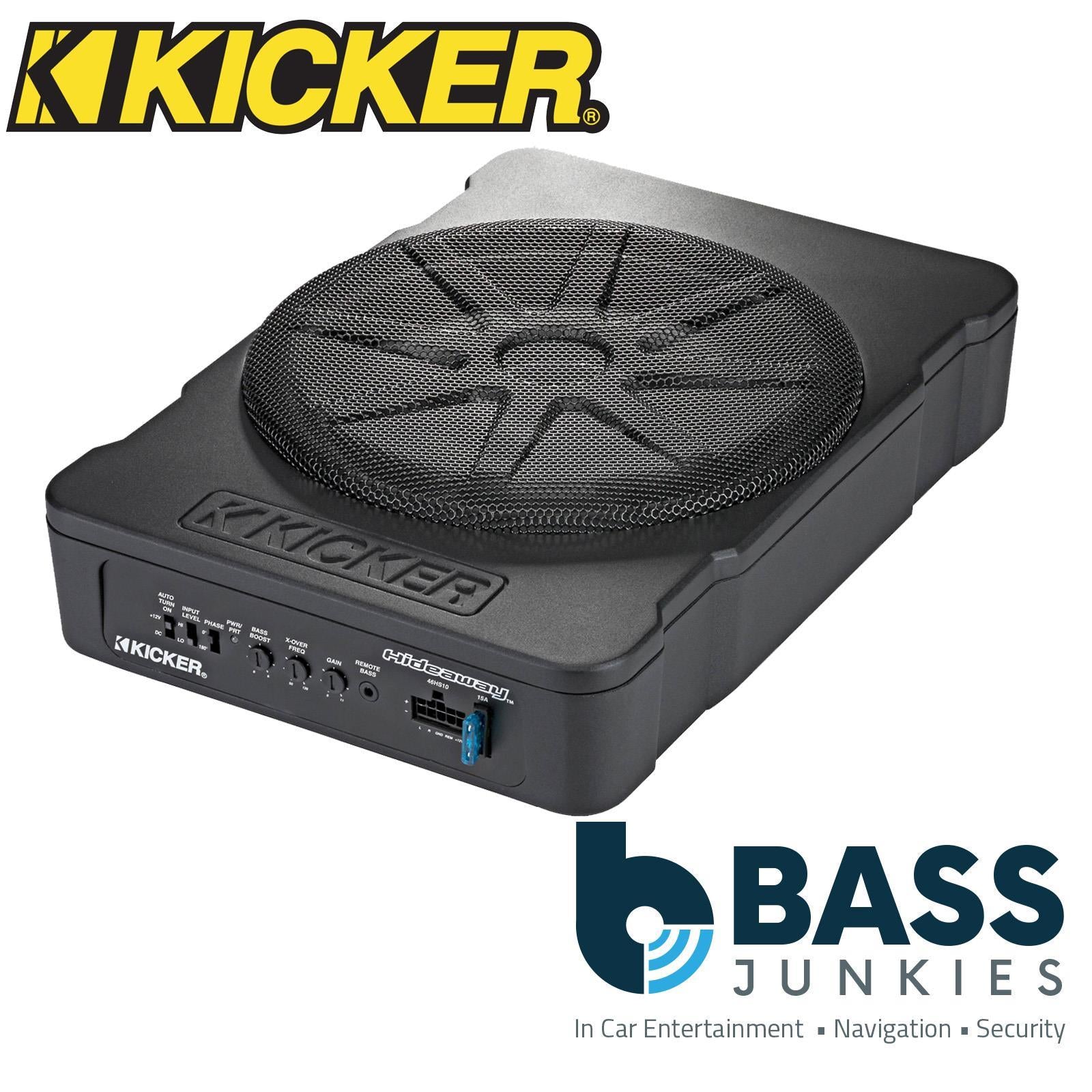 Kicker 51HS10 10" 360 Watts Compact Powered Active Car Underseat Sub Bass Box