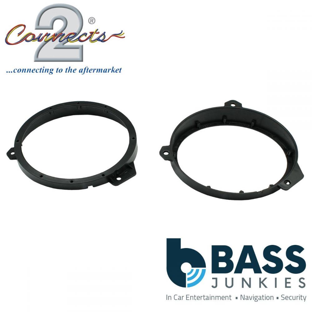 Connects2 CT25SU01 - Subaru Legacy Outback Forester Impreza 165mm 6.5" Front Door Speaker Adapter Bracket