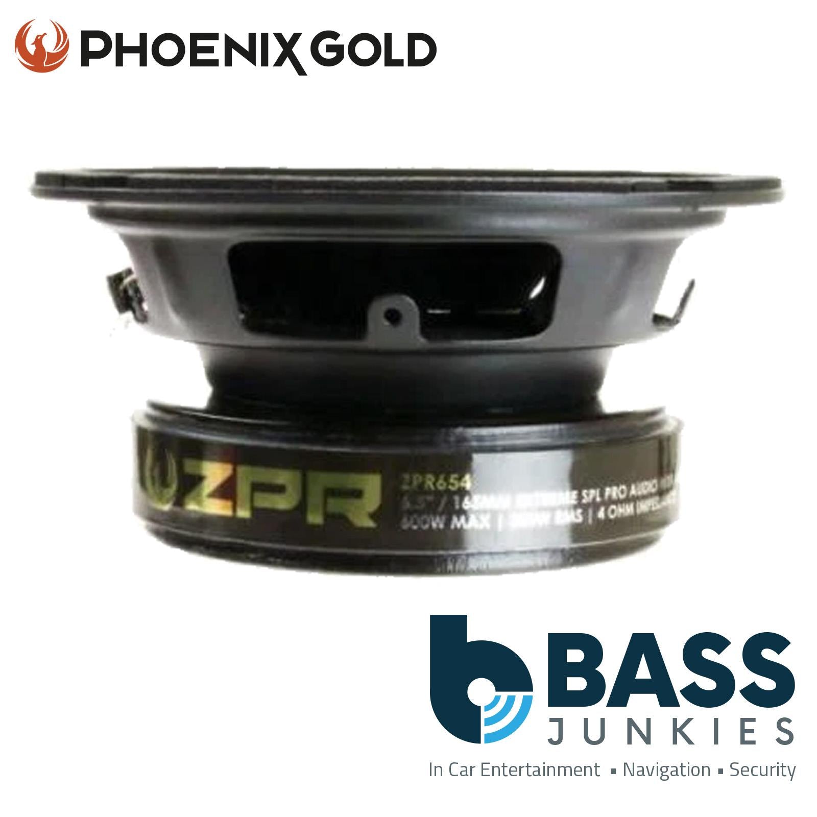 Phoenix Gold ZPR654 - 600 Watts 6.5" Premium Pro Midrange Car Speakers Pair