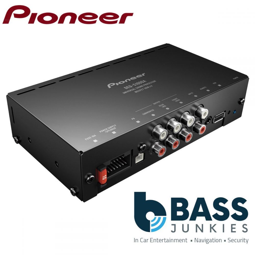 Pioneer DEQ-S1000A Universal iPhone Android USB Sound Processor for Car Stereo and Speakers