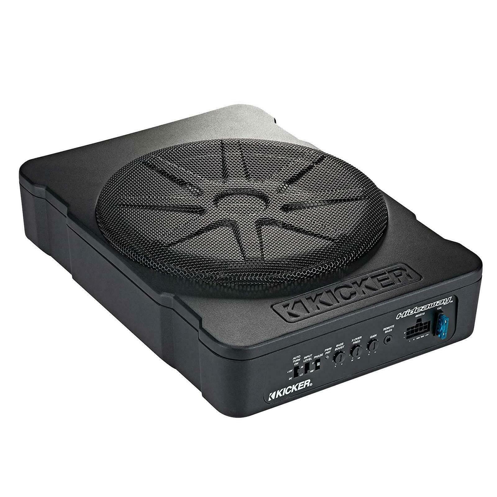 Kicker 51HS10 10" 360 Watts Compact Powered Active Car Underseat Sub Bass Box
