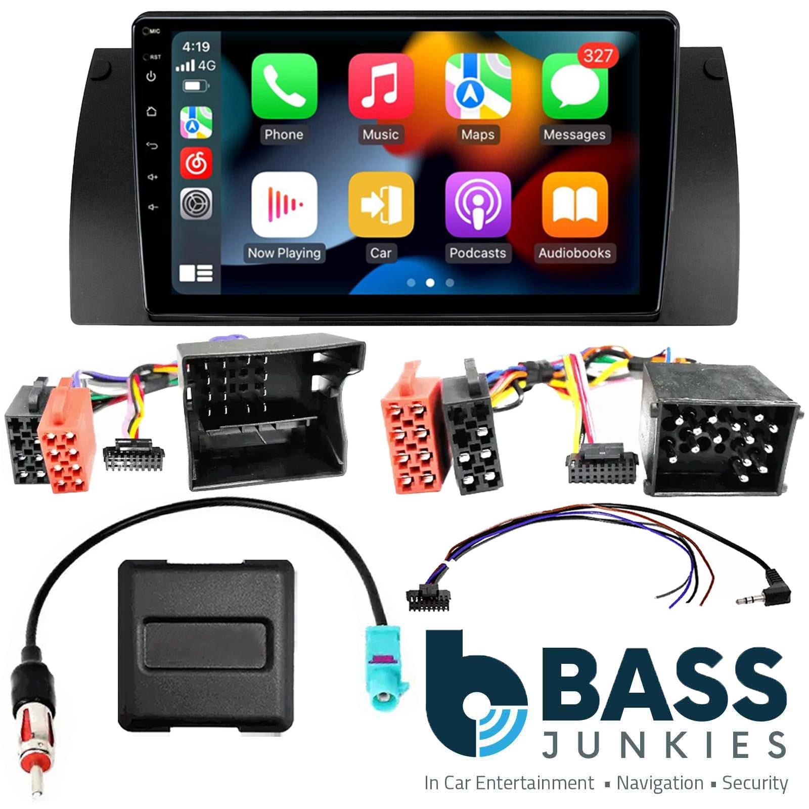 UPGRADED 9" CarPlay Android Car Stereo Kit For BMW 5 Series E39 1995 - 2003