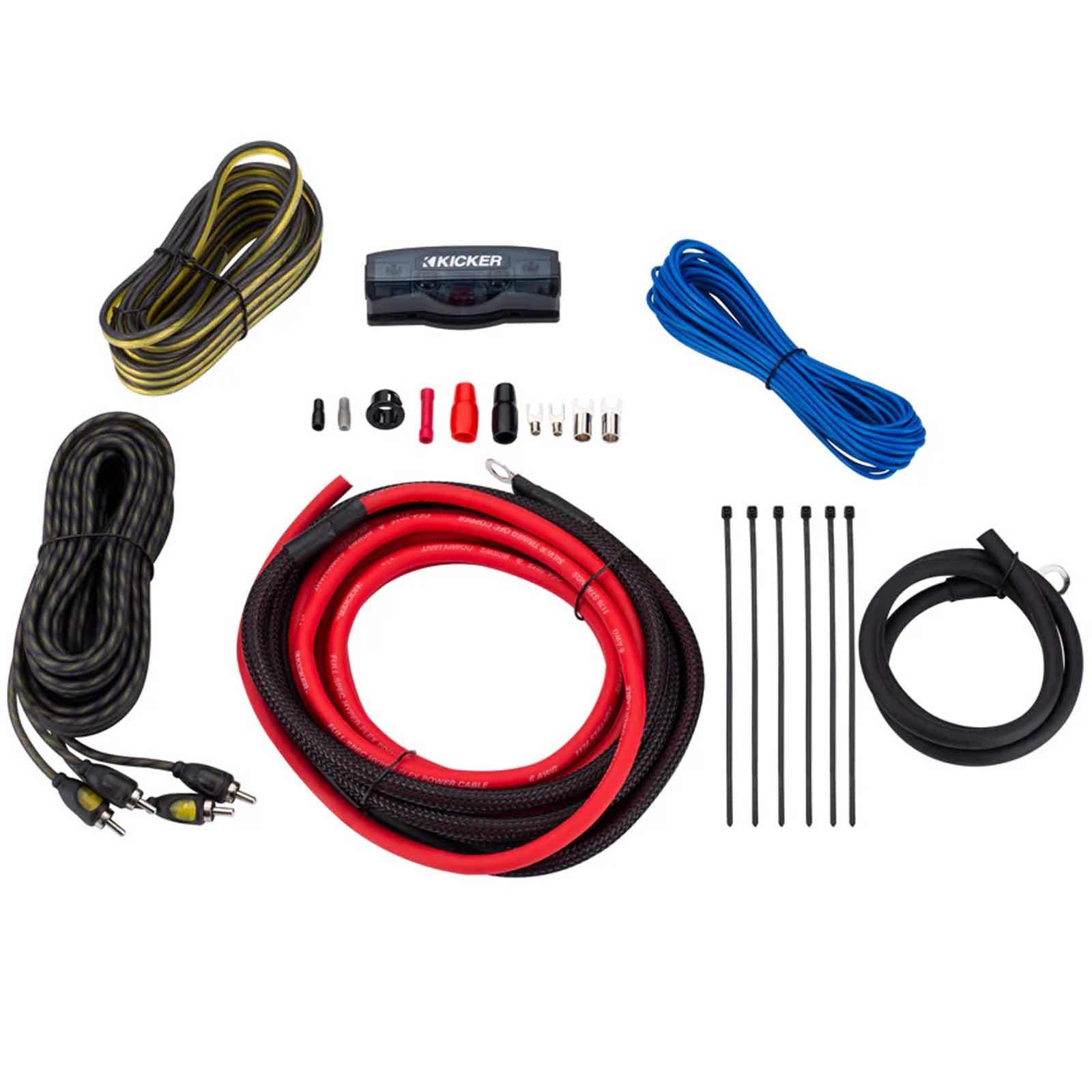 Kicker 47VK6 - 6 AWG Amplifier Wiring Kit OFC Amp Install Kit
