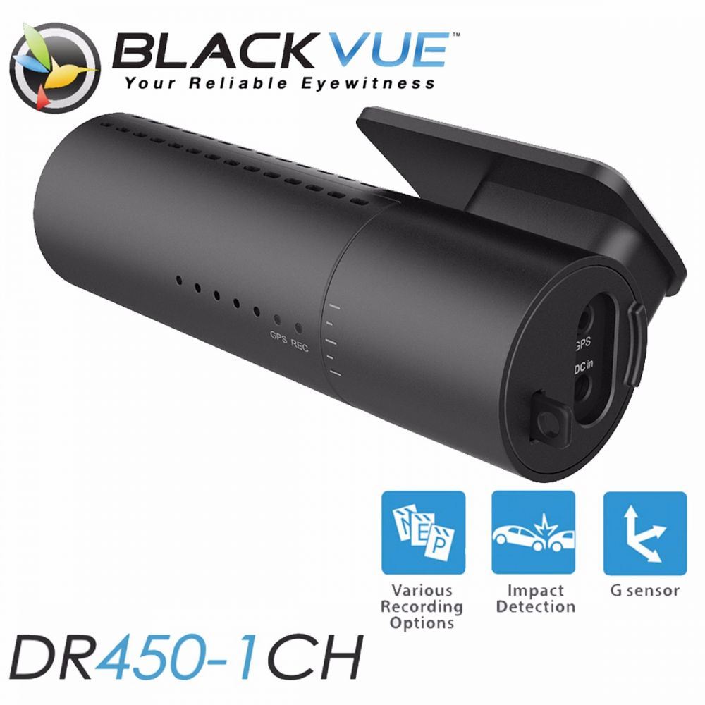 BLACKVUE DR450 1CH - 32GB - HD @ 30 fps 2.4 Mega Pixel CMOS Sensor 120 Front Car Dash Cam