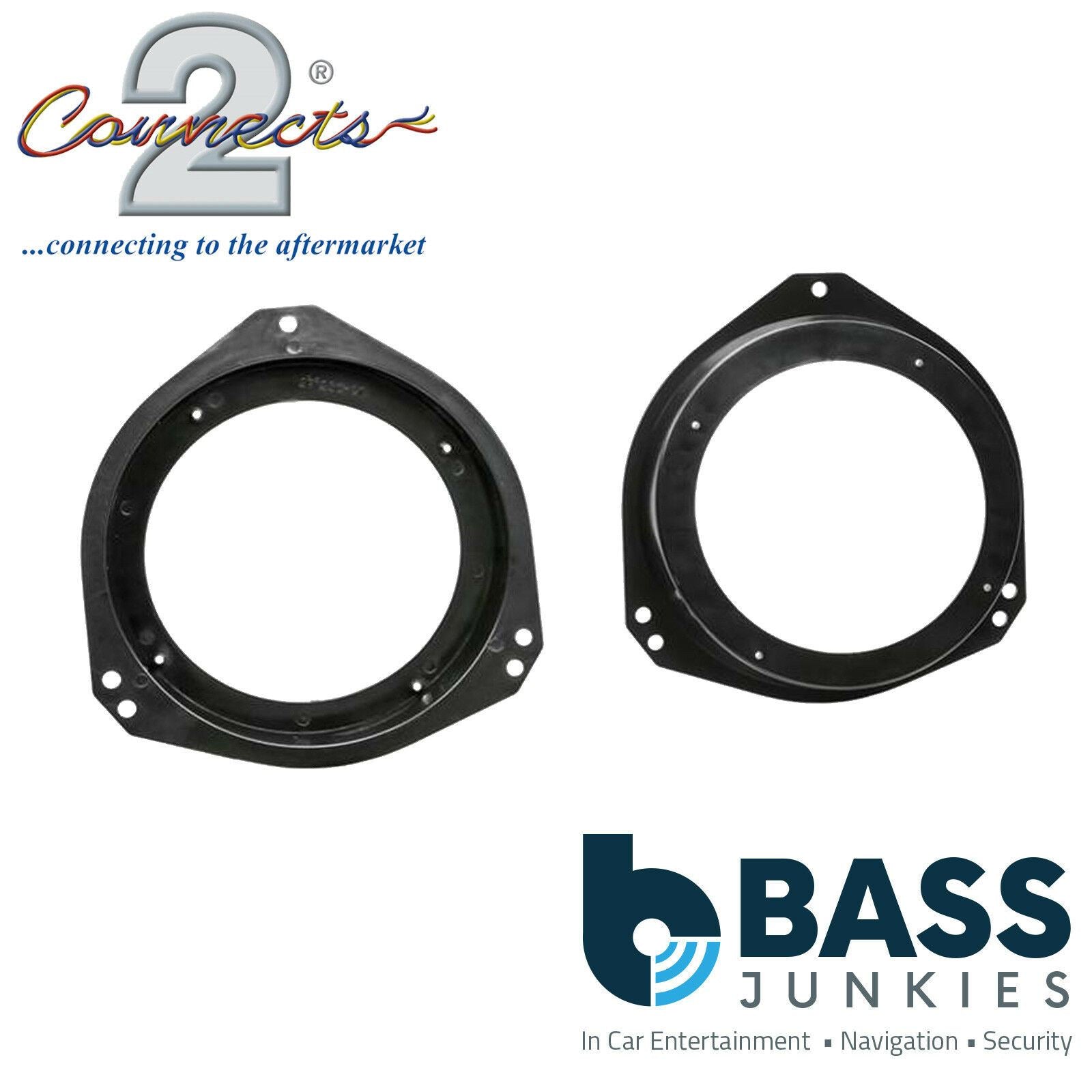 Connects2 CT25VX08 - Vauxhall Corsa Tigra & Astra 120mm 5" Front Door Car Speaker Adapter Brackets