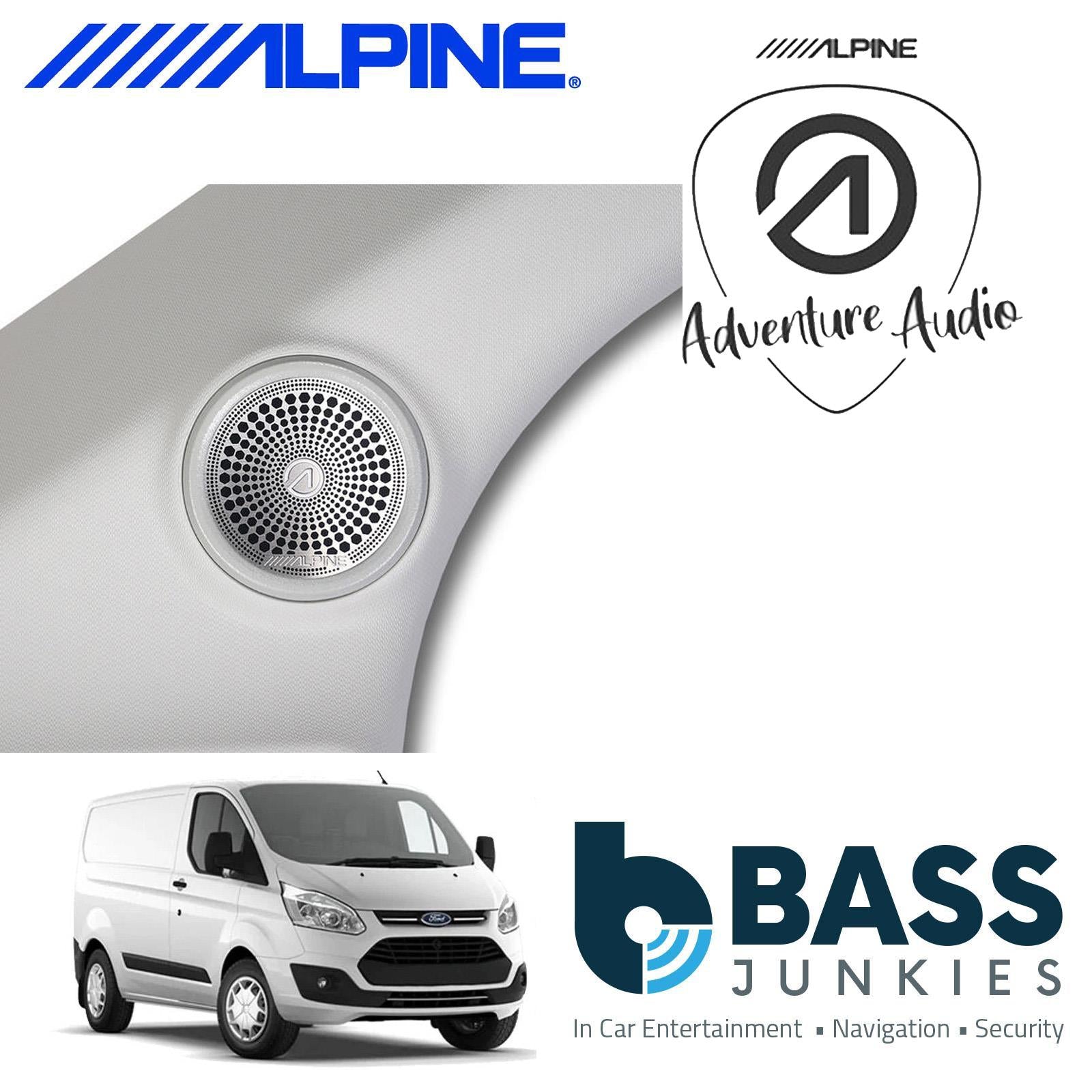 Alpine SPC-W84AT6-2 - 6-Channel DSP Amplifier & Subwoofer & Speakers for Ford Transit 7, Custom & Tourneo 2014 On Models