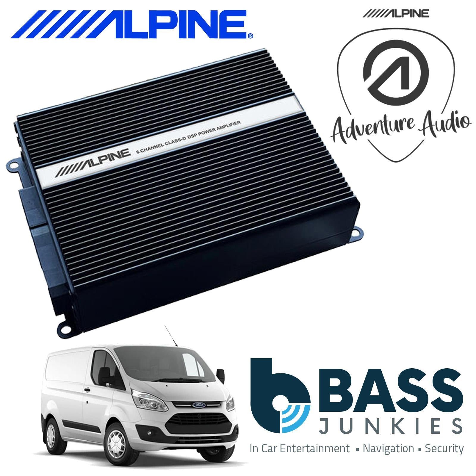 Alpine SPC-W84AT6-2 - 6-Channel DSP Amplifier & Subwoofer System for Ford Transit 7, Custom & Tourneo 7 Custom 2014 On Models