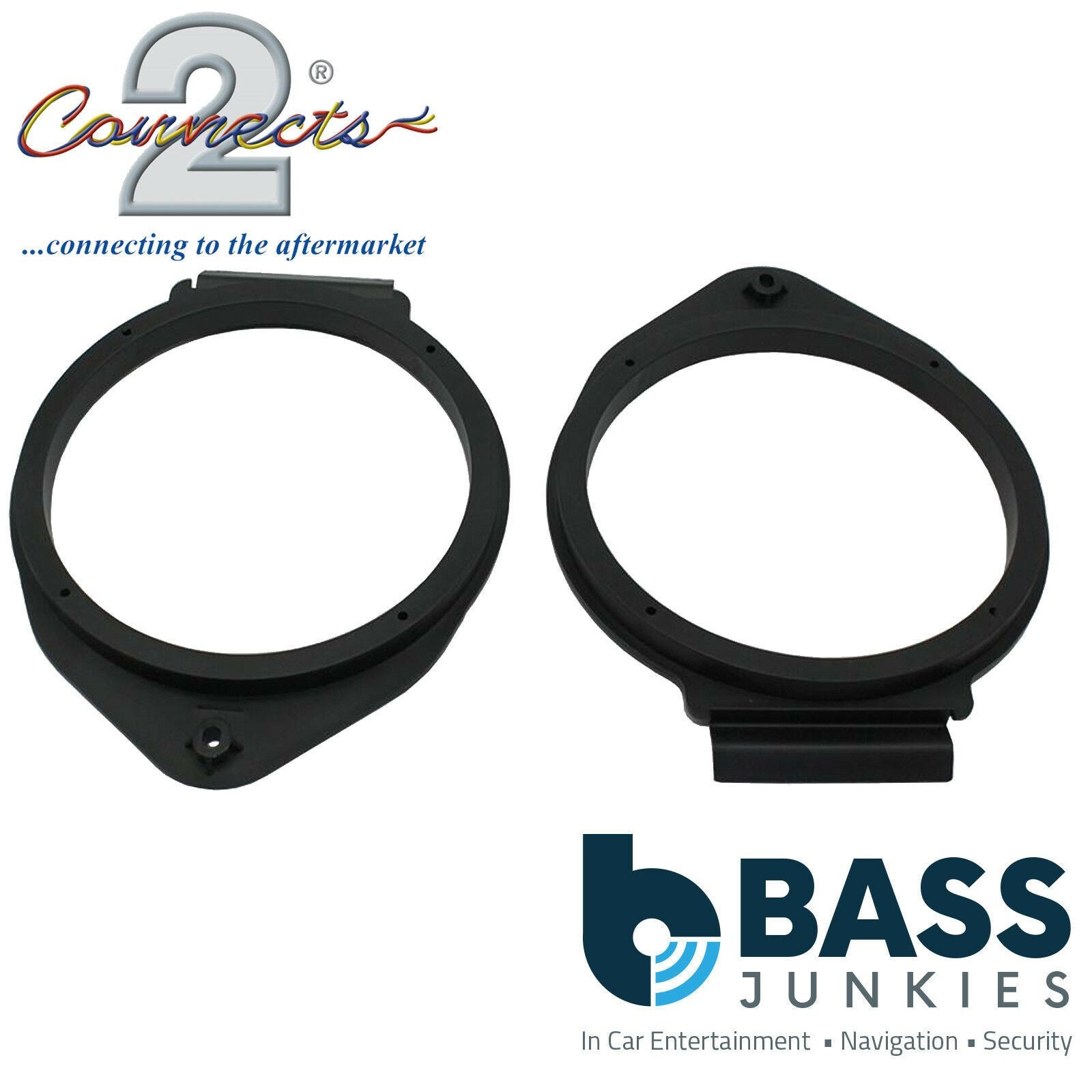 Connects2 CT25VX09 - Vauxhall Astra Insignia Meriva Mokka Adam Zafira-Tourer 165mm 6.5" Front or Rear Car Speaker Adapter Brackets