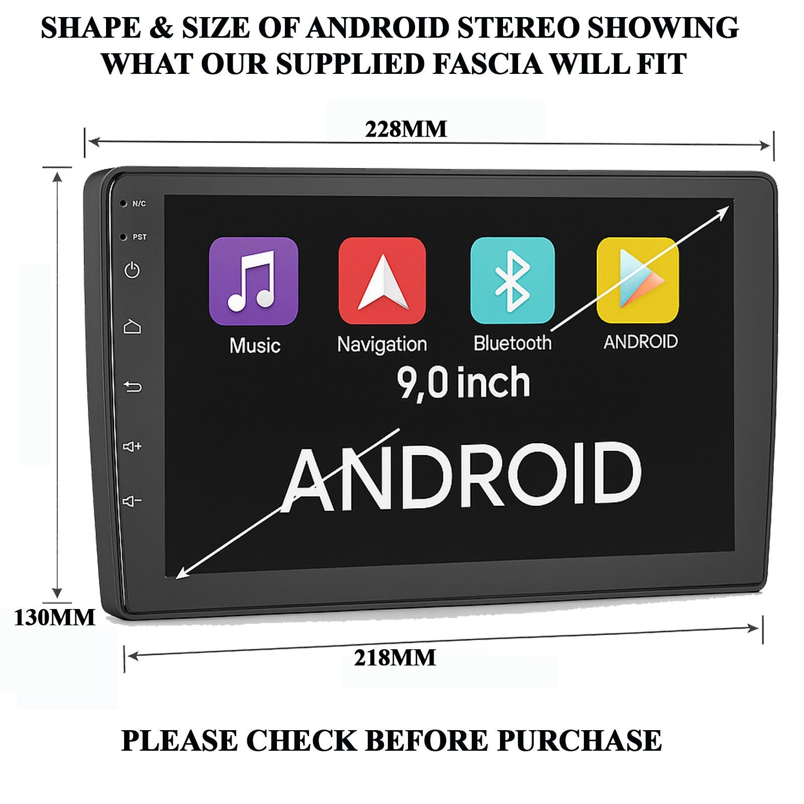 For Ford Ranger 2015 On Fascia Panel Interface  9" Android Car Radio Screen