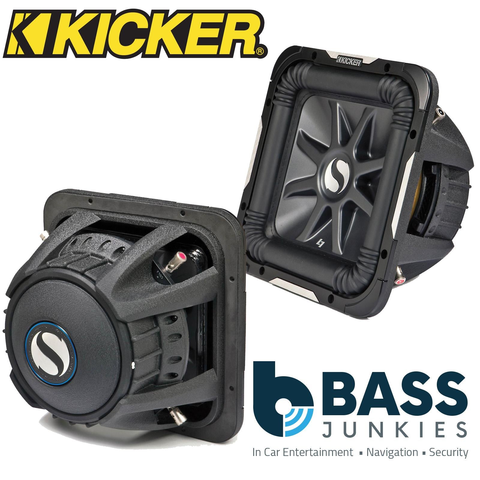 Kicker 11S10L72 - Solo-Baric 10" 25cm Square 1200 Watts 2 Ohm DVC Car Subwoofer