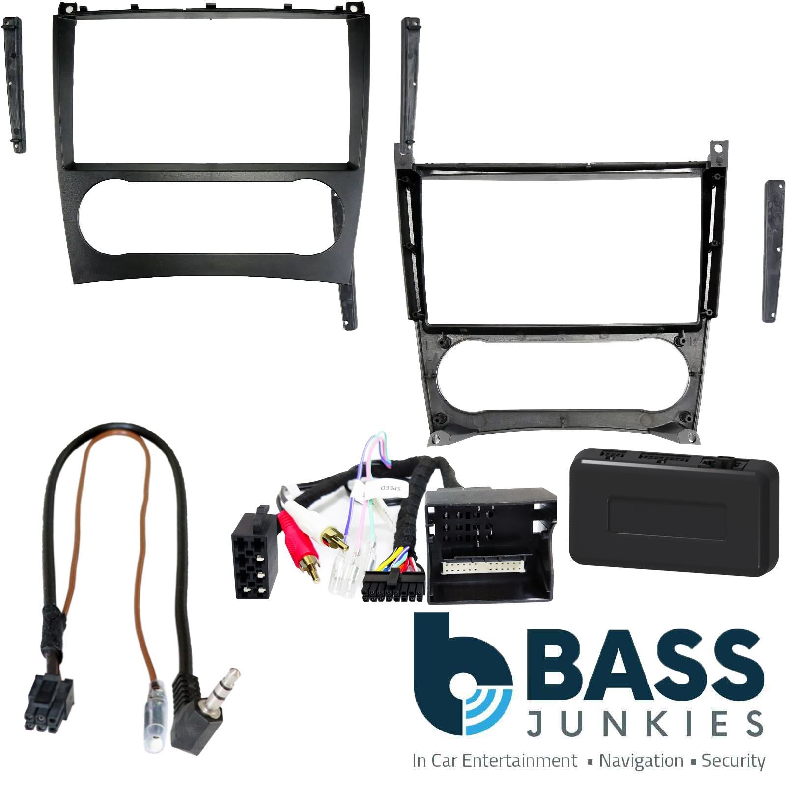 Stinger 9" CarPlay Android Car Stereo Kit For Mercedes C GLK Class C209 05 - 09