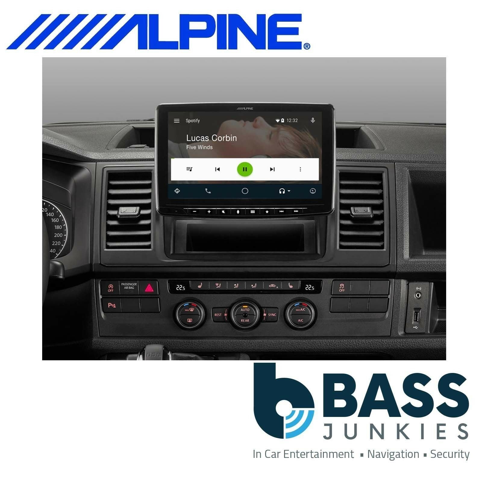 Alpine INE-F904D - Halo 9" DAB Bluetooth Sat Nav CarPlay Android Mechless iPhone Stereo Screen