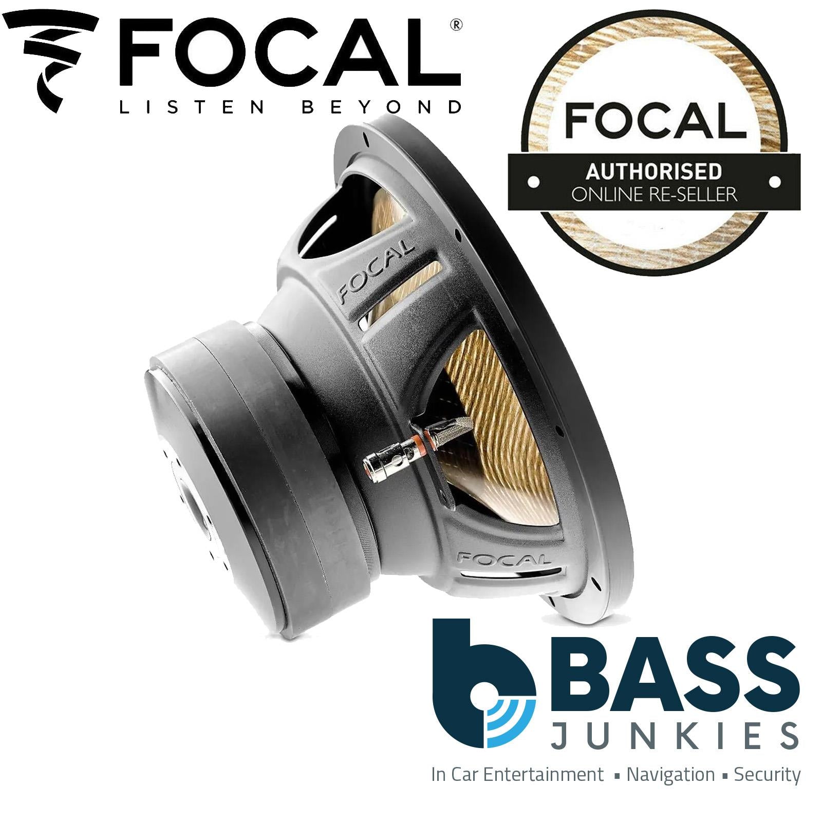 Focal P25FE - 10" 25cm 600 Watts 300 RMS 4 Ohm Flax Cone Car Sub Subwoofer