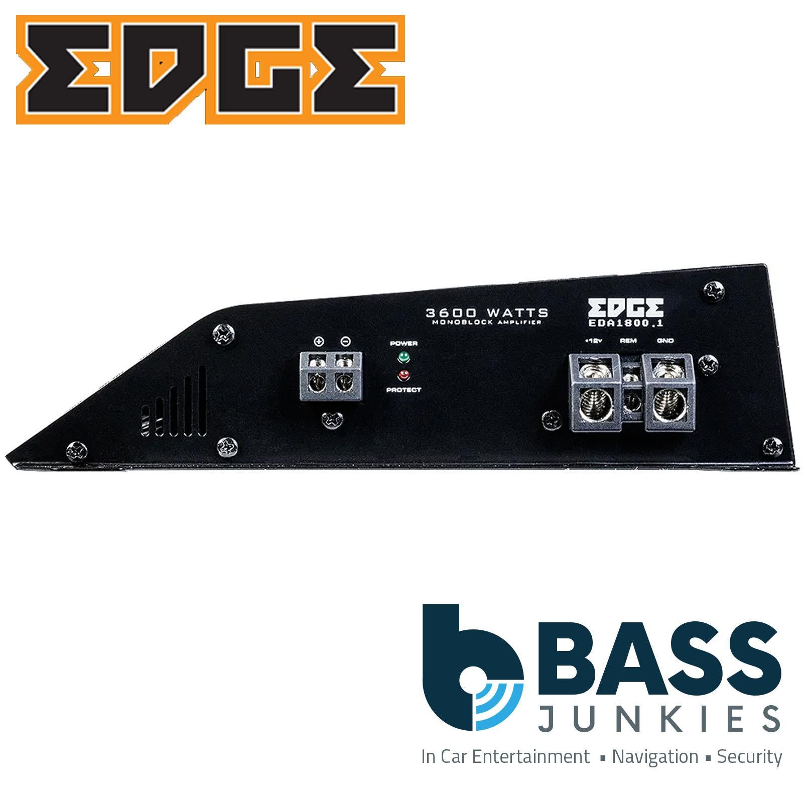 EDGE EDA1800.1-E8 DBX Series Monoblock 3600 Watts Car Amplifier