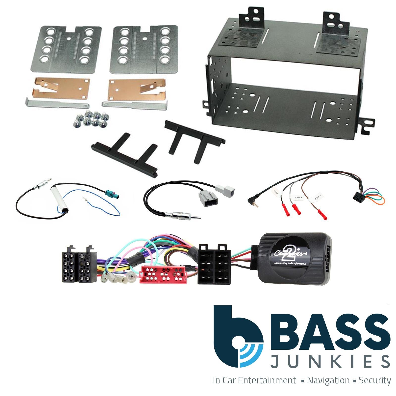 Connects2 CTKKI07 Kia Rio 2008 - 2011 Double Din Facia Car Stereo Steering Wheel Kit