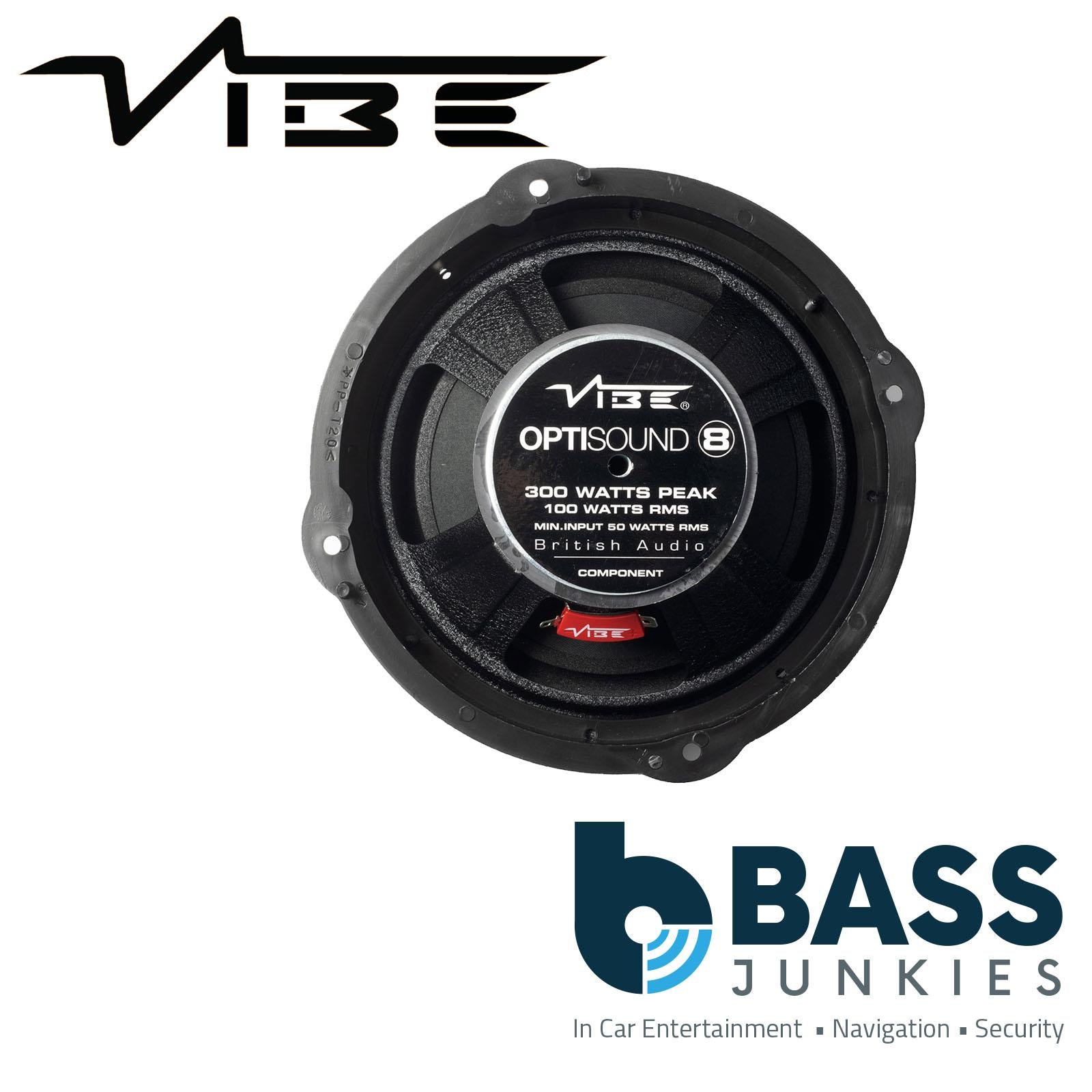 VIBE OPTI8TT 8" 2-Way 4Ohm 360W Max Power AUDI TT Q7 Plug and Play Speaker kit