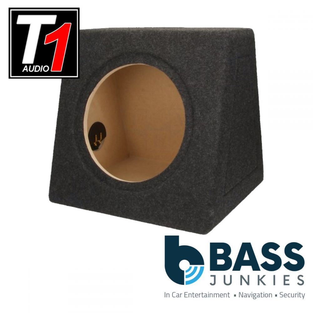 T1 Audio - 10" 25cm 250mm Sealed Enclosure Fully Carpeted MDF Car Sub Subwoofer Bass Box