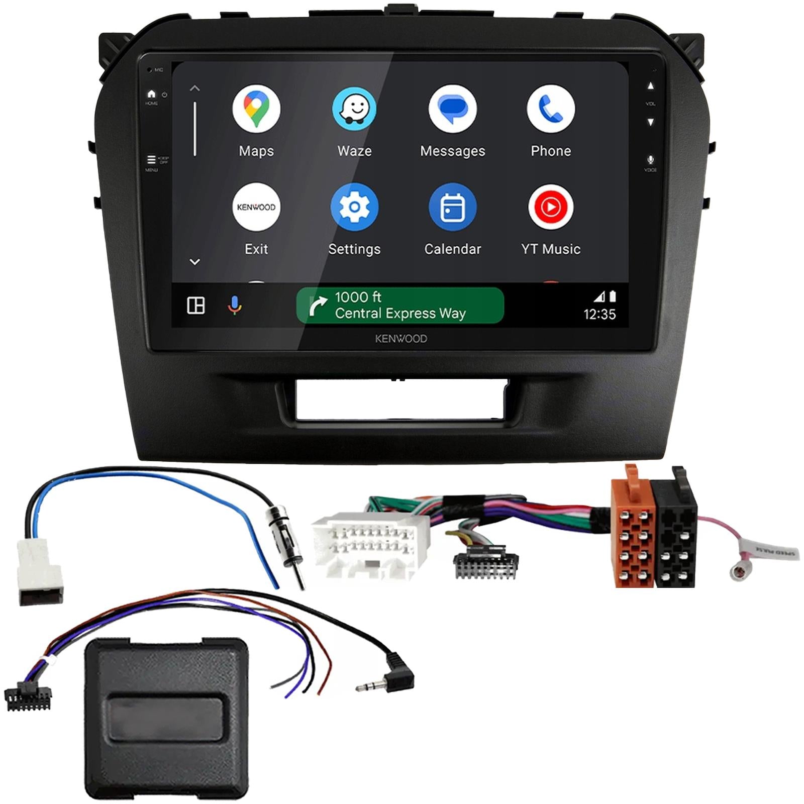 Kenwood 9" CarPlay Android Car Stereo Fitting Kit For Suzuki Vitara 2015 Onwards