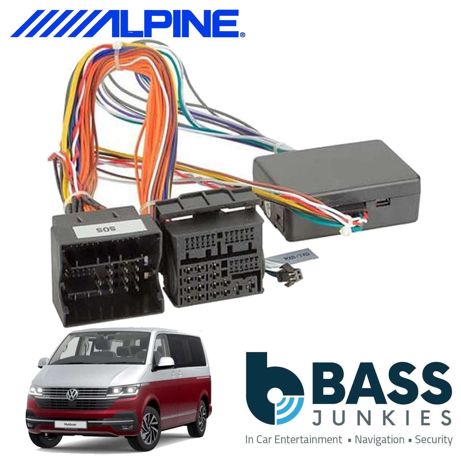 Connects2 CTKVW52 - VW Transporter T6.1 Double Din Fascia USB-C E-Call SOS & Steering Wheel Retention Kit