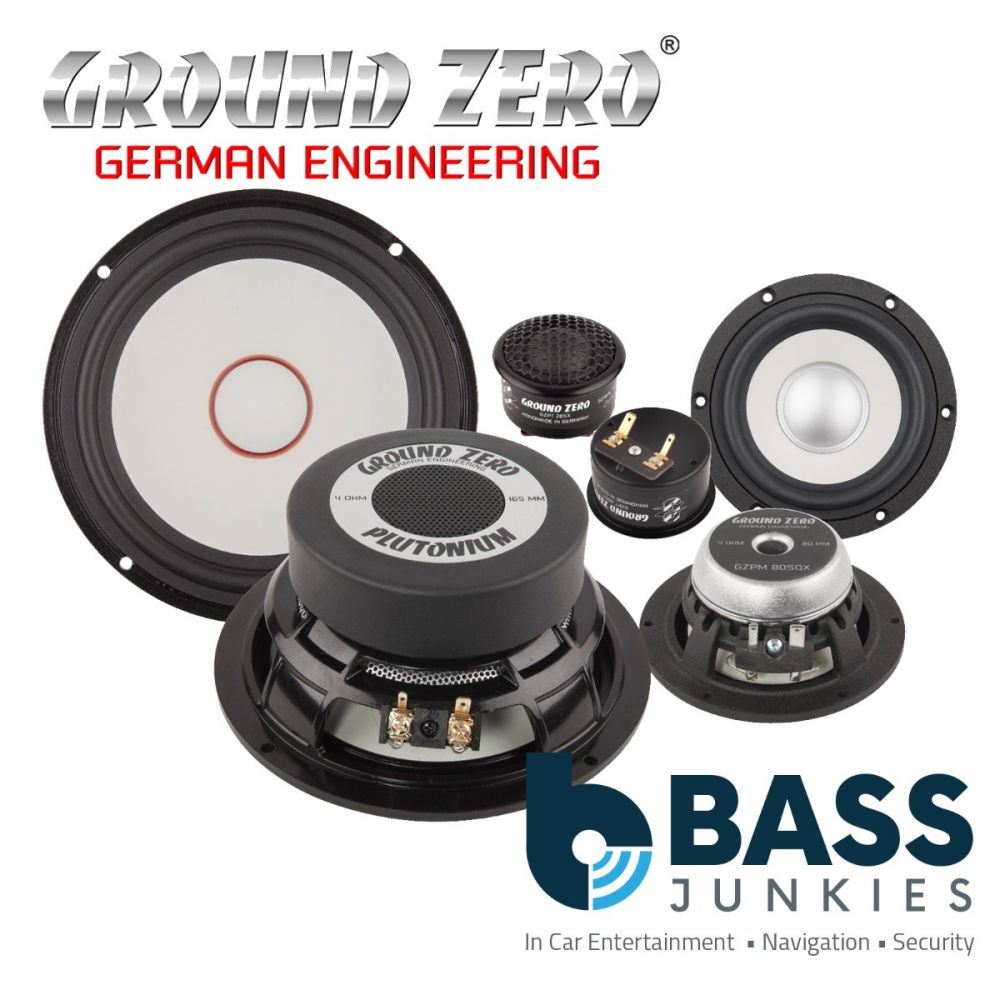 Ground Zero GZPC 16.3SQ-ACT - 6.5" / 3.15" / 1.1" 400 Watts 3-Way SQ Component Car Speaker Set