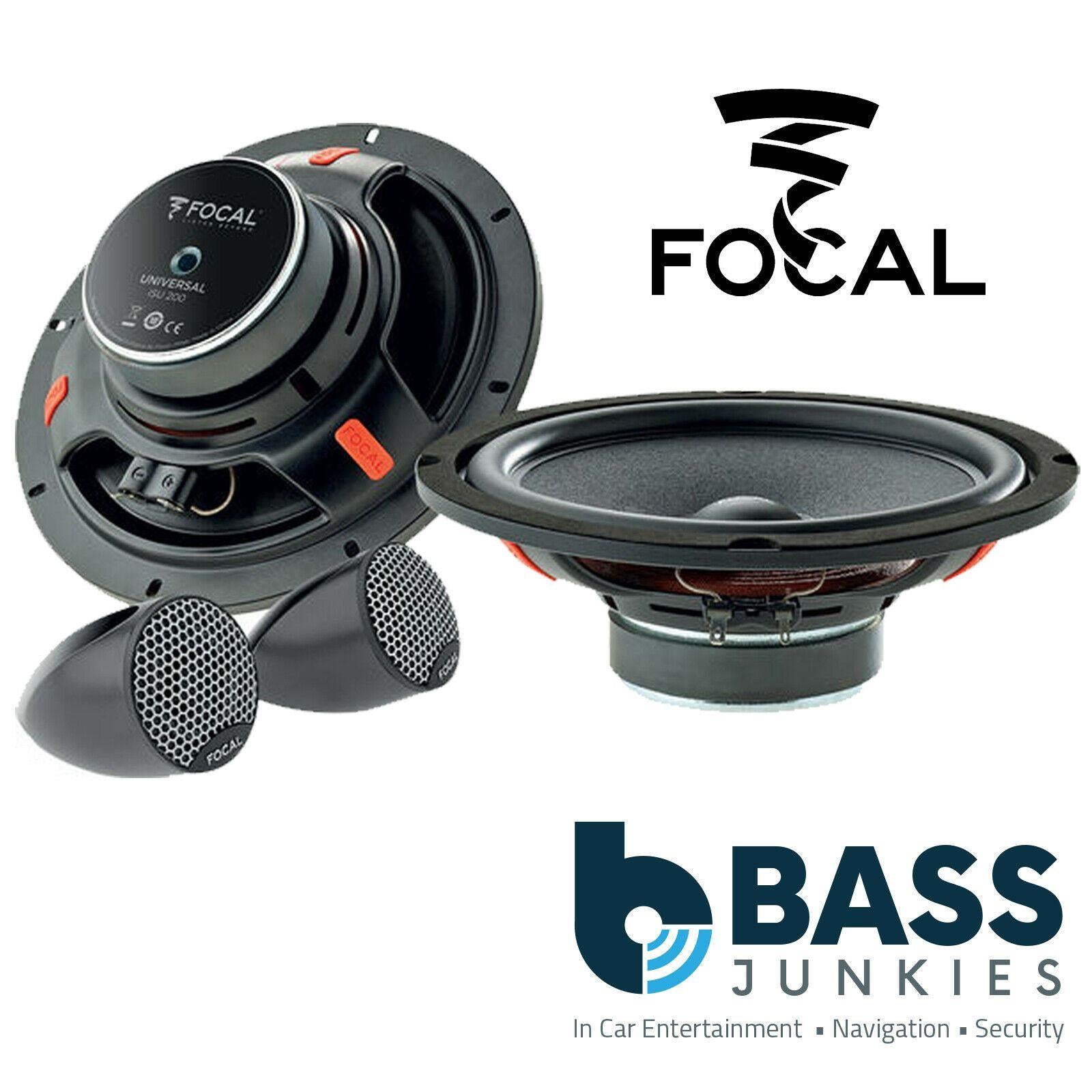 Seat Leon Toledo VW Bora Golf Passat Focal 8" 20cm 320 Watts Car Front Door Speakers & 6.5" 16.5cm 140 Watts Rear Speakers & Complete Fitting Kit