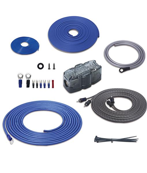 Recoil PCK4 - 4 AWG 1200 Watts OFC Pure Copper Complete Amplifier Wiring Kit