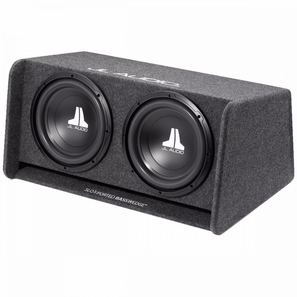 JL Audio CP212G-W0V3 - BassWedge Ported Car Bass Box Enclosure with Dual 12" Inch Drivers (12W0v3) Sub Subwoofer