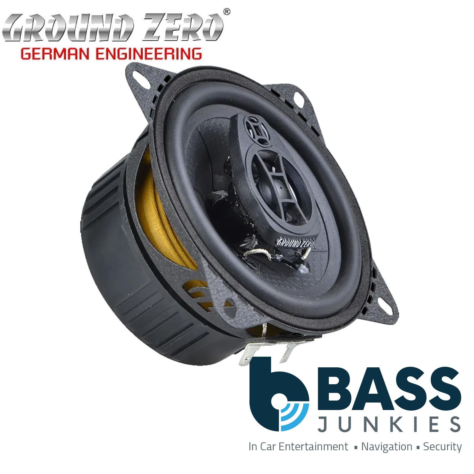 Ground Zero Iridium GZIF 4.0 10cm 2 Way Car Van Coaxial Door Speakers 60w RMS