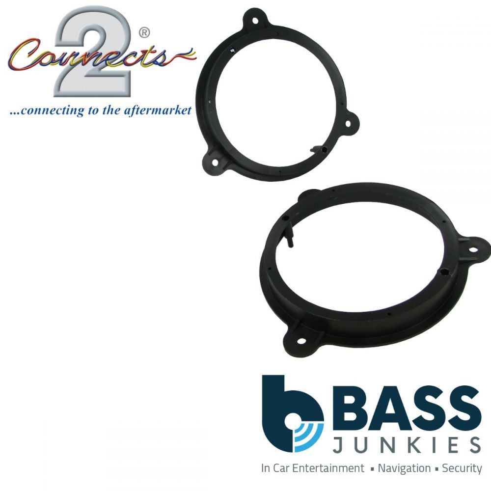 Connects2 CT25NS02 - Nissan Qashqai Note X-Trail 165mm 6.5" Front Door Car Speaker Adapter Brackets